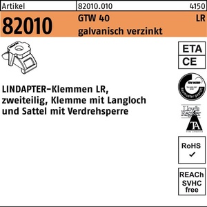 Terminal de Abrazadera R 82010 GTW 40 LR M20/3-20 1 Pieza LINDAPTER - Product Image 1