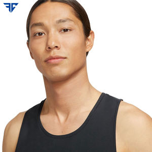 Débardeur de fitness sans manches pour hommes haute qualité 100% coton tricoté gilet de voyage en maille avec impression musculaire pour la gym et la course - Product Image 5