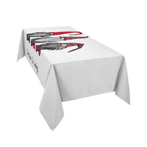 Best Selling Pure Cotton Linen Rectangle Customized Shape Table Cloths Embroidered Wedding Party <b>Tablecloths</b> - Product Image 2