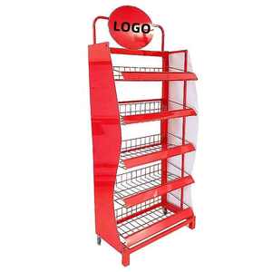 Exhibidor de Aperitivos de Metal Ligero Personalizado de Calidad Superior, Diseño Plegable, Estilo Antiguo Independiente, Portátil para Uso en Exteriores - Product Image 3