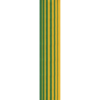 Vente en gros OEM de rubans de médailles à rayures classiques Awards Custom Made Moire Ribbon avec des couleurs personnalisées