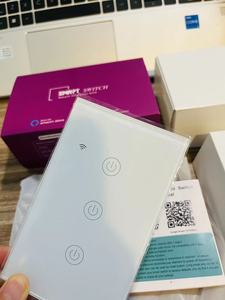 3 gang chúng tôi tuya thông minh Google nhà/khách sạn cảm ứng nhạy cảm ánh sáng thông minh chuyển đổi Wifi tường chuyển đổi với chỉ số ánh sáng - Product Image 4