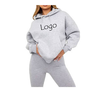 Sudadera con capucha estampada de punto transpirable personalizada para mujer moda de calle de invierno 100% sudaderas con capucha de algodón antiarrugas transpirable - Product Image 2