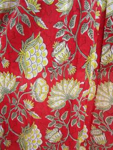 Collection Antique Caftan Tie Dye personnalisé Long printemps demi manches tissu rayonne coupe ample fente latérale bouton de taille naturel - Product Image 4