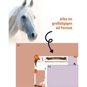 Bloc-notes détachable à motif cheval, inspiré des carnets de croquis - Product Image 4