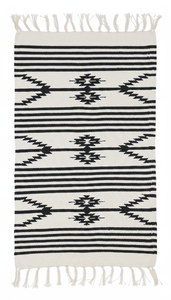 Cotton Handloom Cutshuttle <b>Rug</b> Woven Floral Modern Machine Washable Reversible White Color <b>Rug</b> Home <b>Picnic</b> Travel Decor - Product Image 5