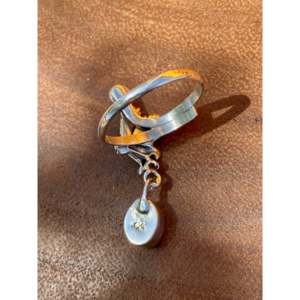 Loretta Delgarito Kingman <b>Turquoise</b> & Blue Topaz Sterling Silver Eagle <b>Ring</b> Size 7.5-Gift Ready - Product Image 5