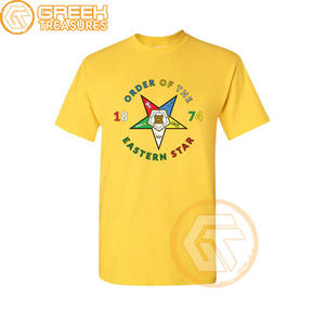 T-shirt de commande de l'étoile de l'Est en gros Vêtements en jersey de coton T-shirt OES respirant de haute qualité Vêtements grecs pour femmes - Product Image 5