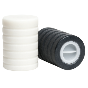 Juego de salero y pimentero de mármol blanco con elegante banda de cobre, diseño cilíndrico moderno, accesorio de lujo para cocina y comedor, elegante. - Product Image 2