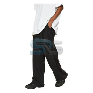Pantalones lavados de alta calidad para hombre, pantalones de chándal acampanados con bolsillos laterales, joggers de algodón informales, ropa de calle holgada, estilo para invierno - Product Image 6