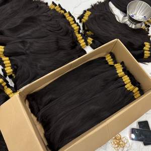 ขายส่งผมยาวตรงดิบธรรมชาติสีดําในผู้ขายต่อผมมนุษย์ชาวเวียดนามจํานวนมาก - Product Image 4