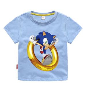 Alta calidad 100% algodón estampado personalizado Color sólido Unisex niños Top ropa algodón cómodo niñas niños Camiseta de manga corta - Product Image 3