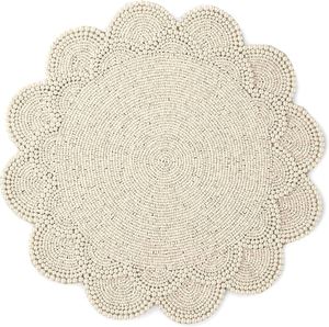 Artisanat indien, tapis de table vintage fait à la main, écologique, durable, perlé, taille personnalisée pour l'hôtel et la maison, vente en gros - Product Image 4