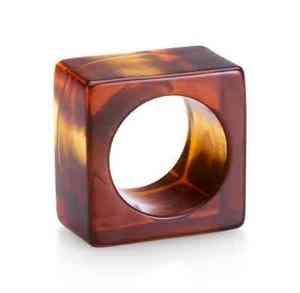 Anillo de Ágata y Metal de Resina Hecho a Mano, Pulido, Hermoso y Colorido, para Servilletas de Boda - Product Image 6