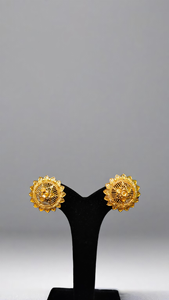 ชุดต่างหูผลิตตามสั่งพร้อม22CT ต่างหูชุบทอง Jhumka เครื่องประดับสำหรับผู้หญิง - Product Image 3