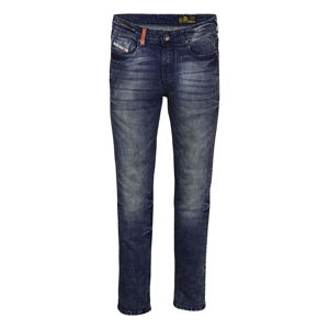 กางเกงยีนส์ผู้ชายทรงสกินนี่สีน้ำเงินเข้มแขนยาว - Product Image 2