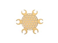 Grille de Cristal Sri Yantra, Art Mural Suspendu en Bois, Géométrie Sacrée, Art Déco, Décoration Murale Journée de la Terre, Sculpture, Équilibre Énergétique, Méditation