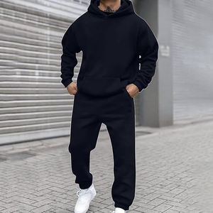 Sudadera con capucha bordada personalizada Traje personalizado Joggers Parejas Chándal personalizado - Product Image 6