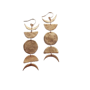 2025 Rusia negro plata geométrico mixto Metal pendientes arcilla oro círculo colgante pendientes para niñas joyería de estilo Industrial - Product Image 4