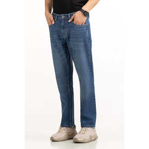 กางเกงยีนส์ทรงตรงสไตล์วินเทจฮิปฮอปผ้าเดนิมสโตนวอชแบบหลวมปักลายสีเข้มคอลเลคชั่นฤดูหนาว-MN-JNS-SS25-003 - Product Image 3