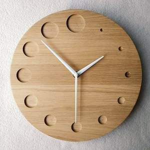 DESIGNED CUSTOMIZED WOODEN <b>WALL</b> <b>CLOCK</b> FOR ELEGANT HOME <b>DECOR</b> MODERN Bamboo Body with Natural Rosh for Wedding Occasions - Product Image 1