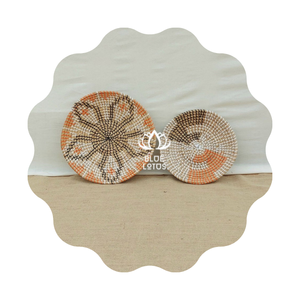 HOT DEAL VIETNAMIEN ARTISANAT MARINE PRODUIT SEAGRASS TENTURE MURALE DÉCORATION DE LA MAISON DE BLEU LOTUS 2023 - Product Image 1