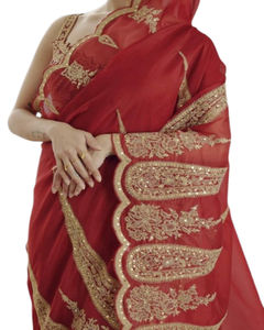 Nouveau à la mode Banarsi soie Saree Blouse pièce économique Bollywood Style indien femmes vêtements de fête pour l'hiver Surat en gros - Product Image 1