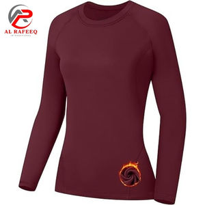 Camiseta de Compresión Transpirable de Manga Larga para Mujer con Control de Sudor para Fitness - Product Image 1