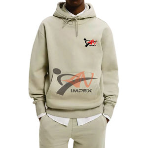 Sudadera con capucha para hombre con logotipo de impresión personalizado de alta calidad Material personalizado Sudadera con capucha flexible para hombre - Product Image 1