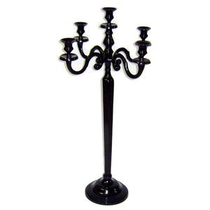 Candelabro de plata de 5 brazos para centro de mesa de boda, candelabro decorativo hecho a mano, iluminación navideña para el hogar y el jardín, candelabros decorativos - Product Image 2