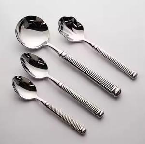 Best <b>Sale</b> Wedding Cutlery <b>Set</b> Stainless Steel <b>Knife</b> Fork Spoon Silverware Gold Flatware <b>Set</b> - Product Image 2