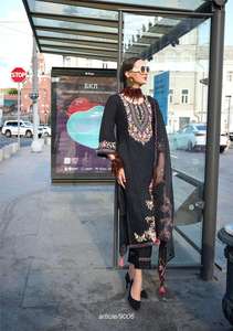 Colección de Dupatta de Seda, Viscosa y Organza para Mujer, Diseñador Pakistaní, Kurtis Bordados para Fiestas - Product Image 3