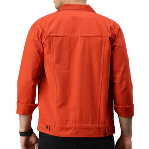 Veste en jean pour homme de couleur personnalisée 2026, style streetwear, manches longues, prix raisonnable, service OEM, veste marron pour l'hiver - Product Image 3