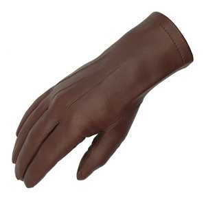 ถุงมือหนังแกะแบบไม่มีซับใน ตัดเย็บแบบ Table Cut สำหรับงานพิธี พร้อมตัวล็อคแบบหมุด - Product Image 1