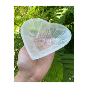 Venta al por mayor de cuencos de selenita de cristal marroquí en forma de corazón de 5 pulgadas mascota tallada de alta calidad para uso decorativo otras artesanías de cristal - Product Image 3