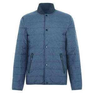 Chaqueta acolchada para hombre con estampado de logotipo personalizado de gama alta, Material de lona a bajo precio, cuello levantado, personalización de talla grande para invierno - Product Image 1