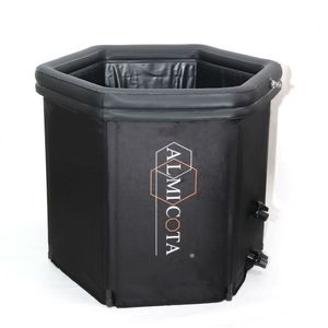 ALMICOTA ALMI-FASS Bañera de Hielo Hexagonal Moderna de PVC de 300L, Portátil, para 1 Persona, para Recuperación Deportiva - Product Image 1