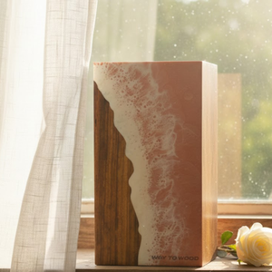 Urne funéraire en bois en gros pour les cendres humaines |   Urne funéraire haut de gamme pour adultes |   Souvenir pour enterré ou à poser à la maison - Product Image 2