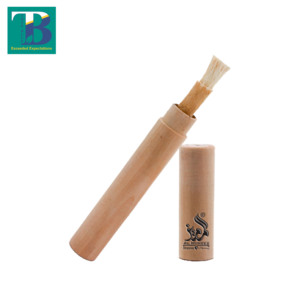 Organizador de escritorio de oficina blanqueador elegante respetuoso con el medio ambiente duradero soporte Miswak de textura de Madera Suave - Product Image 1