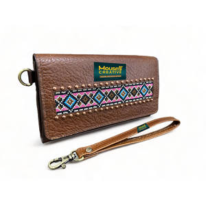 กระเป๋าคลัทช์สตรีแบบพับสามตอนสำหรับใส่มือถือกระเป๋าคลัทช์แบบเย็บปักทับเปลี่ยนได้ - Product Image 3