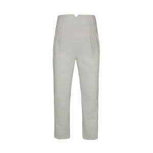 Women's High-Waisted Wide-Leg Chiffon <b>Trousers</b> Breathable <b>Elastic</b> <b>Waist</b> Knee-Length Pants - Product Image 3