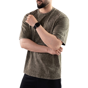 T-shirt personnalisé avec logo, durable, respirant, 100% coton, effet délavé, fabricant OEM pour commandes en gros - Product Image 2