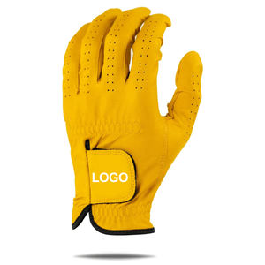 Gant de golf en cuir souple et respirant de haute qualité avec impression de logo Gants de golf en cuir Cabretta personnalisés abordables en gros - Product Image 1