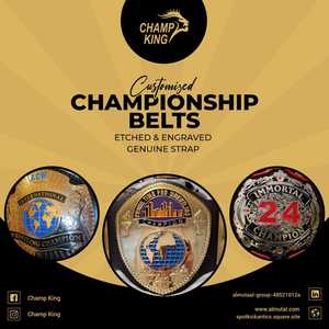Cinturón de campeonato resistente personalizable, accesorio de réplica duradero para juegos y deportes - Product Image 2