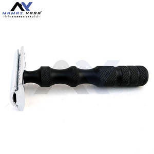 Rasoir à raser pour homme, rasoir manuel vintage, rasoir de sécurité à double tranchant, noir, entièrement personnalisable, grossistes en rasoirs de sécurité - Product Image 1