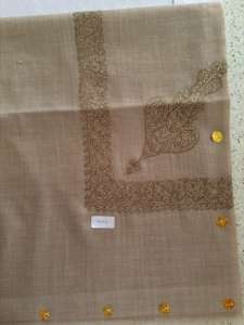 Premium Pashmina Turma chal bordado a mano estilo árabe Pañuelo cuadrado para hombres calidad similar Shahtoosh para invierno - Product Image 4