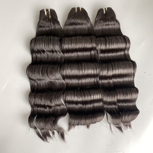 Best Vietnamese Human Hair Weft Hair <b>Extensions</b> Natural Color Loose Deep Wave, Water <b>Curly</b> Hair Bouncy Shiny - Product Image 4