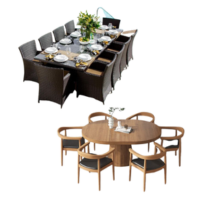Ensemble de salle à manger en bois moderne de luxe de très haute qualité, de style européen, avec couleur personnalisée pour l'hôtellerie et la restauration - Product Image 3