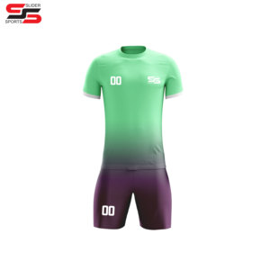 ชุดฟุตบอลผ้าโพลีเอสเตอร์แบบซับลิเมชันแห้งเร็วชุดฟุตบอล100% - Product Image 3