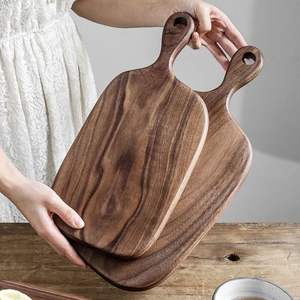 Juego de 2 Material de madera Tabla de cortar decorativa elegante Utensilios de cocina para frutas y verduras - Product Image 6